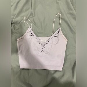 Aeropostale Women's Lace Trim Camisole in pastel purple